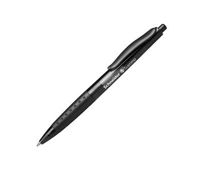 Penna a sfera a scatto Suprimo tratto medio nero - 9974