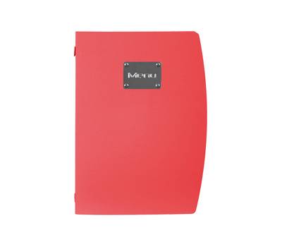 PortaMenu Rio 1 inserto doppio incluso A4,24 x 34 cm rosso - 9575