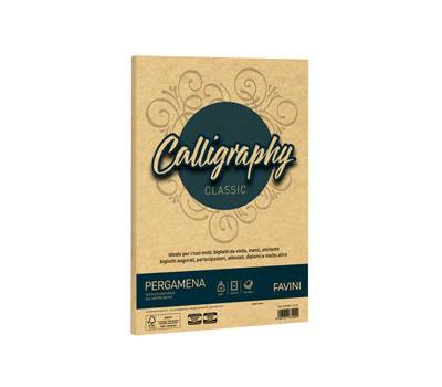 Carta Calligraphy Pergamena - A4 - 90 gr - oro 03 - conf. 50 fogli - Favini - A69W204 - 8007057672022 - DMwebShop