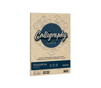 Carta Calligraphy Pergamena - A4 - 90 gr - nocciola 04 - conf. 50 fogli - Favini - A69N204 - 8007057672039 - DMwebShop
