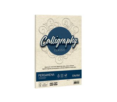 Carta Calligraphy Pergamena - A4 - 90 gr - naturale 06 - conf. 50 fogli - Favini - A69Q204 - 8007057672084 - DMwebShop