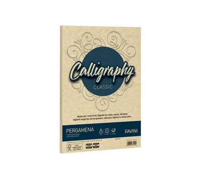 Carta Calligraphy Pergamena - A4 - 90 gr - crema 05 - conf. 50 fogli - Favini - A692204 - 8007057672091 - DMwebShop