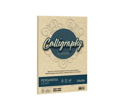 Carta Calligraphy Pergamena - A4 - 190 gr - crema 05 - conf. 50 fogli - Favini - A692084 - 8007057671698 - DMwebShop