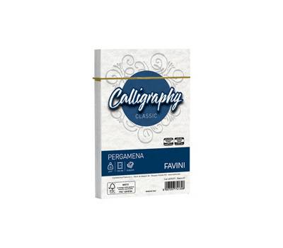 Busta Calligraphy Pergamena - 120 x 180 mm - 90 gr - bianco 01 - conf. 25 pezzi - Favini - A570297 - 8007057741308 - DMwebShop