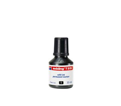 Ricarica Inchiostro per Marcatore Permanente - contenuto 30 ml - nero - Edding - E-T25 001 - 4004764023868 - DMwebShop