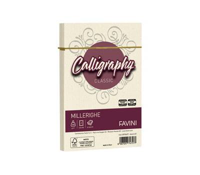 Busta Calligraphy Millerighe - 120 x 180 mm - 100 gr - avorio - conf. 25 pezzi - Favini - A57Q427 - 8007057747577 - DMwebShop