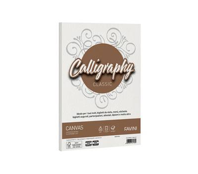 Carta Calligraphy Canvas - A4 - 200 gr - bianco 01 - conf. 50 fogli - Favini - A690314 - 8007057617030 - DMwebShop