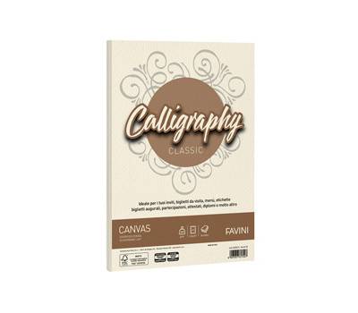Carta Calligraphy Canvas - A4 - 200 gr - avorio 02 - conf. 50 fogli - Favini - A69Q314 - 8007057617047 - DMwebShop