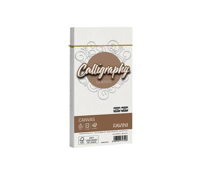 Busta Calligraphy Canvas - 110 x 220 mm - 100 gr - bianco 01 - conf. 25 pezzi - Favini - A570414 - 8007057747508 - DMwebShop