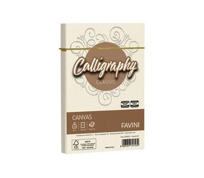 Busta Calligraphy Canvas - 120 x 180 mm - 100 gr - avorio 02 - conf. 25 pezzi - Favini - A57Q417 - 8007057747539 - DMwebShop