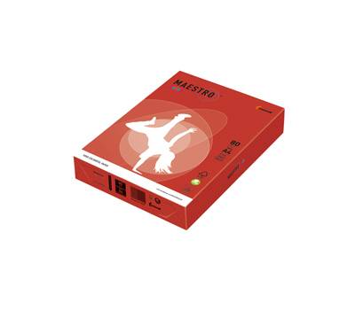 Carta Maestro Color - A4 - 80 gr - rosso forte CO44 - conf. 500 fogli - Mondi - 7021 - 9003974422923 - DMwebShop