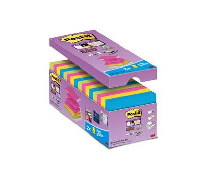 Blocchetto Super Sticky Z Notes - R-330-SS-VP16 - per dispenser - 76 x 76 mm - 90 fogli - conf. 16 blocchi - Post-it - 7100234249 - 51141401508 - DMwebShop