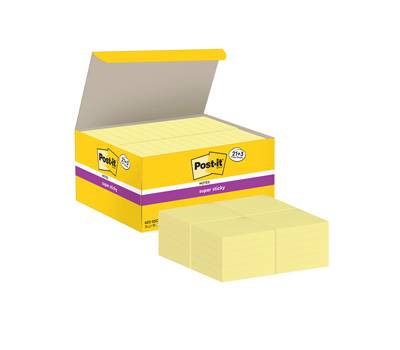 Blocco foglietti Super Sticky - 622-SSCY-VP24-EU - giallo Canary - 47,6 x 47,6 mm - 90 fogli - conf. 24 blocchi - Post-it - 7100234510 - 51141401515 - DMwebShop Blocco foglietti Super Sticky - 622-SSCY-VP24-EU - giallo Canary - 47,6 x 47,6 mm - 90 fogli - conf. 24 blocchi - Post-it - 7100234510 - 51141401515 - DMwebShop