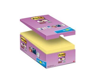 Blocco foglietti Super Sticky giallo Canary - 76 x 127 mm - 90 fogli - conf. 16 blocchi - Post-it - 7100234508 - 51141381039 - DMwebShop Blocco foglietti Super Sticky giallo Canary - 76 x 127 mm - 90 fogli - conf. 16 blocchi - Post-it - 7100234508 - 51141381039 - DMwebShop