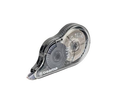 Correttore a nastro 20 Metri - 5 mm x 20 mt - involucro nero - Osama - OW 10121 - 8007404019074 - DMwebShop Correttore a nastro 20 Metri - 5 mm x 20 mt - involucro nero - Osama - OW 10121 - 8007404019074 - DMwebShop