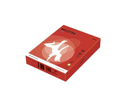 Carta Maestro Color A4,160 gr rosso forte CO44 confezione 250 fogli - 10113