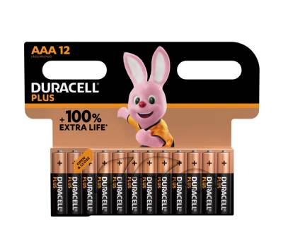 Blister 12 pile MiniStilo AAA - Plus 100 - Duracell - DU0221 - DMwebShop