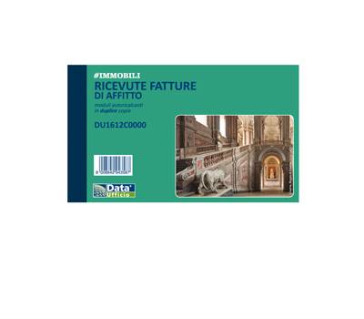 Blocco ricevute - fatture di affitto - 50-50 copie autoricalcanti - 16,8 x 10 cm - conf. 5 pezzi - Data Ufficio - DU1612C0000 - 90876A - DMwebShop