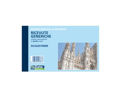 Blocco ricevute generiche - 50-50 copie autoricalcanti - 10 x 16,8 cm - conf. 5 pezzi - Data Ufficio - DU162570000 - 90888A - DMwebShop