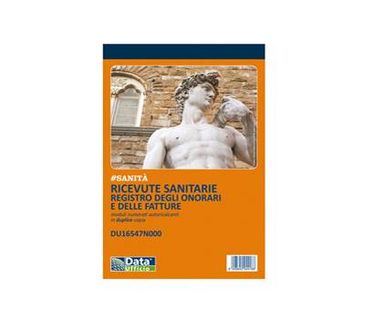 Blocco registro onorari-fatture ricevute sanitarie - 50-50 copie numerate autoricalcanti - 21,5 x 14,8 cm - Data Ufficio - DU16547N000 - 8008842585183 - DMwebShop
