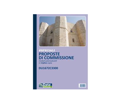 Blocco proposte commissione - 33-33-33 copie autoricopianti - 29,7 x 21,5 cm - Data Ufficio - DU1672C3300 - 8008842585480 - DMwebShop