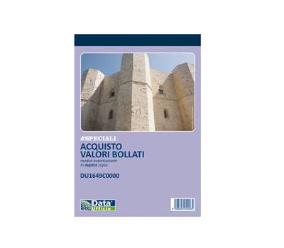Blocco distinta acquisto carte valori 50,50 copie autoautoricalcanti 21,5 x 14,8 cm - 11672