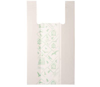 Shoppers Midi - 28 x 50 cm - mater-bi - bianco - scatola 500 pezzi - G1D008S - 8054154230167 - DMwebShop