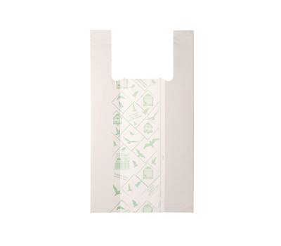 Shoppers Midi - 28 x 50 cm - mater-bi - bianco - scatola 500 pezzi - G1D008S - 8054154230167 - DMwebShop