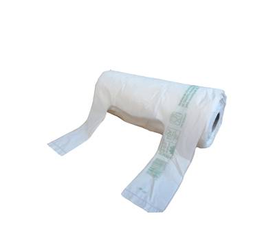 Shoppers Mini - 22 x 50 cm - mater-bi - bianco - rotolo 200 pezzi - conf. 12 pezzi - No Brand - G1D460R - 91322A - DMwebShop