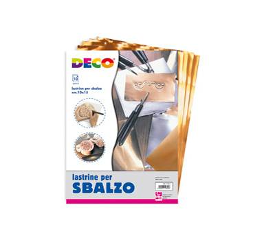 Lastre alluminio-rame - 20 x 30 cm - conf. 12 pezzi - Deco - 113/4 - 8004957000849 - DMwebShop
