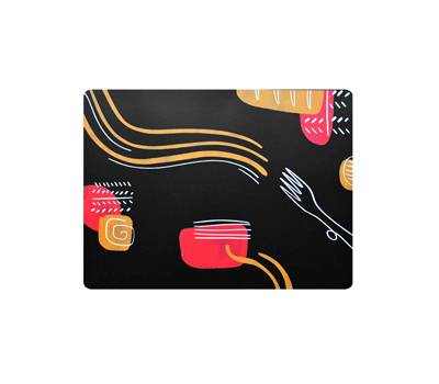 Tovaglietta americana linea Spaghetti - 41 x 31 cm - nero - conf. 6 pezzi - Stilcasa - F360005 - 91131A - DMwebShop