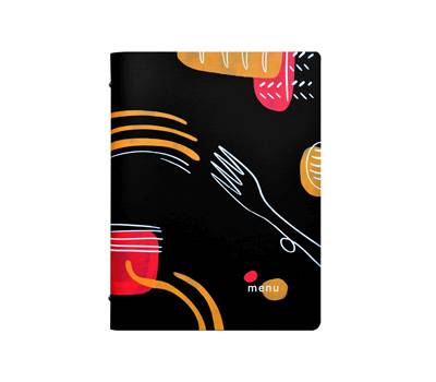 Portamenu' linea Spaghetti - A4 - 24,6 x 31,6 cm - nero - conf. 3 pezzi - Stilcasa - F360025 - 8033630026753 - DMwebShop