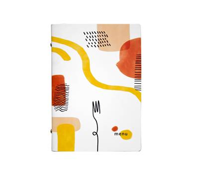 Portamenu' linea Spaghetti - A5 - 17 x 23 cm - bianco - conf. 3 pezzi - Stilcasa - F360041 - 8033630026579 - DMwebShop