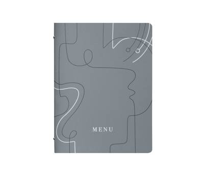 Portamenu' linea Linee - A4 - 24,6 x 31,6 cm - grigio - conf. 3 pezzi - Stilcasa - F360071 - 8033630026005 - DMwebShop