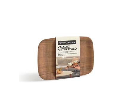 Vassoio antiscivolo - in legno frassino - 28 x 20 cm - Perfetto - 29017 - 8052474290175 - DMwebShop