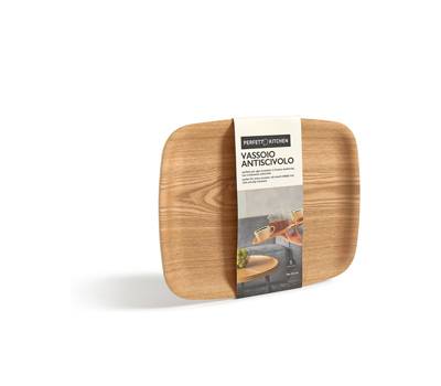 Vassoio antiscivolo - in legno frassino - 36 x 28 cm - Perfetto - 29018 - 8052474290182 - DMwebShop