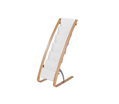 Portariviste da terra - 34 x 50 x 93 cm - 6 tasche - Alba - DDEXPO6W BC - 3129710016945 - DMwebShop