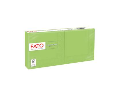 Tovagliolo - carta - 25 x 25 cm - 2 veli - verde mela - conf. 100 pezzi - Fato - 82233003 - 8000664523220 - DMwebShop