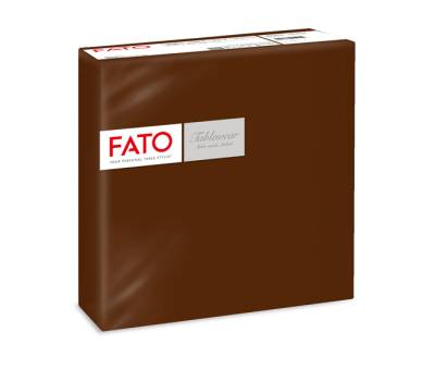 Tovagliolo linea AirLaid - carta - 40 x 40 cm - cacao - conf. 50 pezzi - Fato - 88404901 - 8000664505257 - DMwebShop