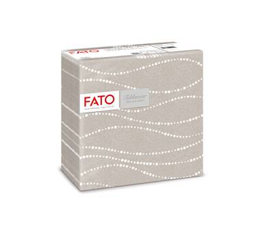 Tovaglioli linea Airlaid - 40 x 40 cm - perla-tortora - conf. 50 pezzi - Fato - 88446600 - 8000664844660 - DMwebShop