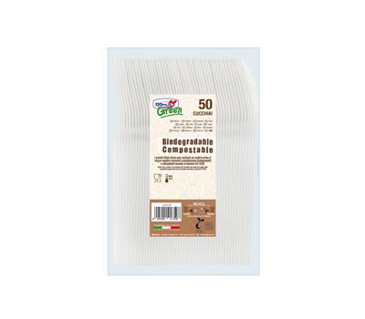Cucchiai in Estabio avorio Green - conf. 50 pezzi - Dopla - 03905 - 8005090013598 - DMwebShop