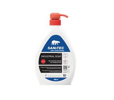 Sapone liquido lavamani Industria - 1 lt - Sanitec - 1040 - 8032680397547 - DMwebShop