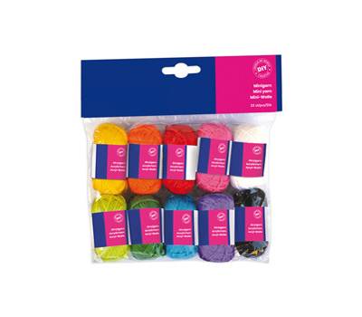 Matassa 100% acrilico - lunghezza 36 mt - colori assortiti - set 10 pezzi - Cwr - 12627 - 8004957126273 - DMwebShop