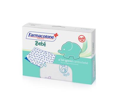 Teli cambia bebe' - 46 x 68 cm - busta da 4 pezzi - Farmacotone - 3079-FB - 8003350539178 - DMwebShop