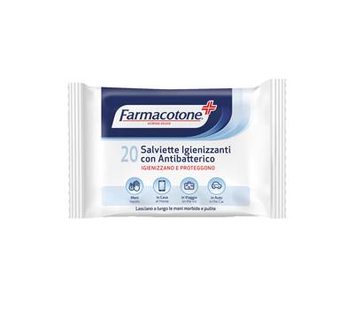 Salviette igienizzanti con antibatterico - busta da 20 pezzi - Farmacotone - 3590FC04 - 8003350550326 - DMwebShop