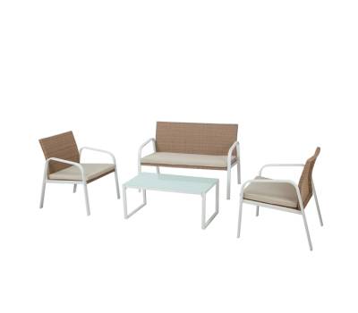 Salotto Madeira - bianco-beige - set 4 elementi - Garden Friend - S1304401 - 8023755053956 - DMwebShop