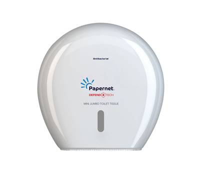 Dispenser antibatterico Defend Tech - per carta igienica Mini Jumbo - Papernet - 416145 - 8024929561451 - DMwebShop