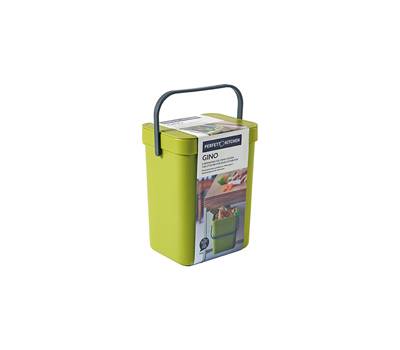 Pattumiera Gino - per rifiuti organici - 5 lt - verde - Perfetto - 29100 - 8052474291004 - DMwebShop