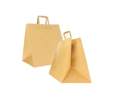 Shoppers Flat maxi - 36 x 32 x 36 cm - carta kraft - avana - conf. 150 pezzi - Mainetti Bags - 087424 - 8029307087424 - DMwebShop