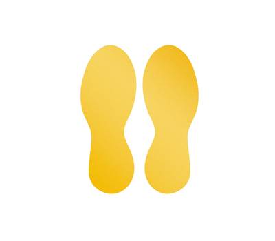 Adesivi da terra rimovibili Orme - 9 x 0,02 x 24 cm - conf. 10 pezzi - Durable - 1047-04 - 4005546727196 - DMwebShop